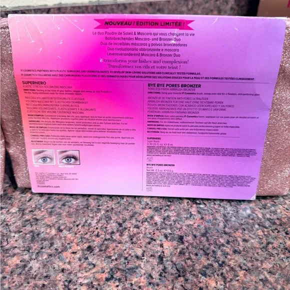 it cosmetics Lash & Glow Duo Set with Glitter Pouch - Rose Gold - Picture 2 of 3